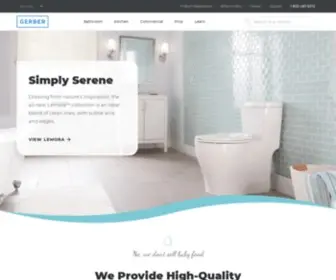 Gerberonline.ca(Gerber Plumbing Fixtures) Screenshot