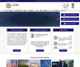 Gercin.org(Gujarat Electricity Regulatory Commission Gujarat Electricity Regulatory Commission) Screenshot