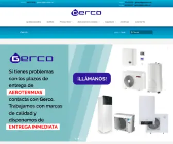 Gercoastur.es(DISTRIBUCION Y SUMINISTRO DE MATERIAL DE FONTANERIA Y CALDERAS) Screenshot