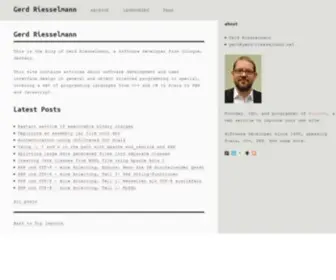 Gerd-Riesselmann.net(Gerd Riesselmann) Screenshot