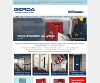 Gerdasecurity.co.uk(Fire Safety And Security Products) Screenshot