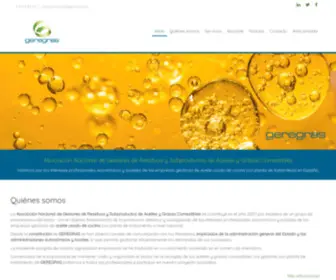 Geregras.es(Asociación Nacional de Gestores de Residuos y Subproductos de Aceites y Grasas Comestibles) Screenshot