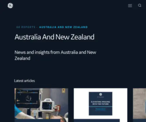 Gereports.com.au(GEreports Discover a brilliant world at work for Australia & New Zealand) Screenshot