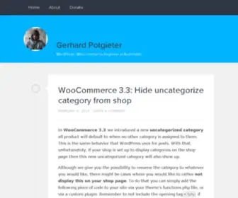 Gerhardpotgieter.com(Senior Software Engineer @ Automattic specializing in eCommerce) Screenshot