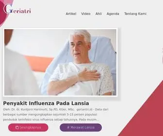 Geriatri.id(Proses penuaan mengakibatkan penurunan fungsi sistem organ seperti sensorik) Screenshot