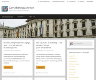 Gerichtsboulevard.de(Aktuelles aus deutschen Gerichtssälen) Screenshot