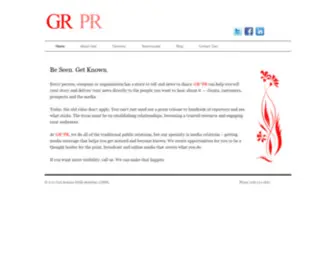 Gerirosmanpr.com(GR*PR/Geri Rosman Public Relations) Screenshot