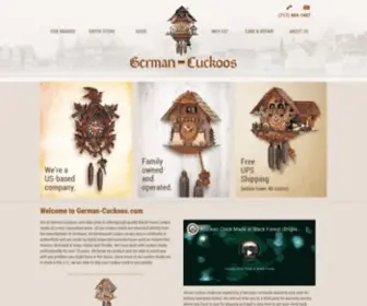 German-Cuckoos.com(German Cuckoo Clocks) Screenshot