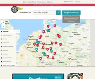 German-Hostels.de(German Hostels) Screenshot