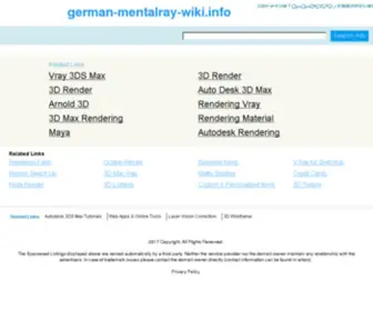 German-Mentalray-Wiki.info(Contact Support) Screenshot