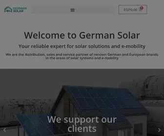 German-Solar.com(Solar and emobility in Egypt) Screenshot