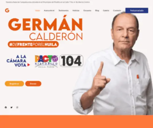 Germancalderon.com(Representante a la Cámara) Screenshot