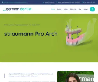 Germandentist.ro(Cabinetul stomatologic German Dentist acopera un spectru larg de proceduri dentare) Screenshot