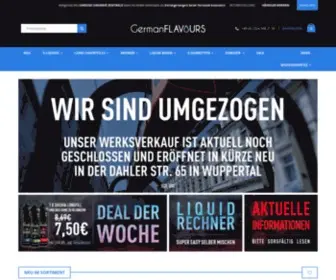 Germanflavours.de(E-Liquids, Aromen & Basen für e-Zigaretten) Screenshot