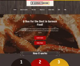 Germanfoodbox.com(German Food Box) Screenshot