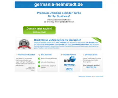 Germania-Helmstedt.de(Jetzt kaufen) Screenshot