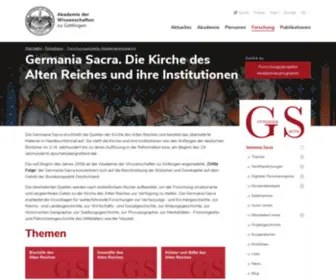 Germania-Sacra.de(Germania Sacra) Screenshot
