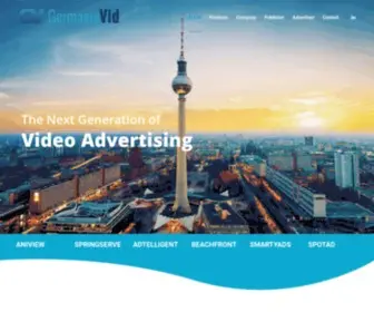 Germaniavid.com(The Next Generation of VIDEO ADVERTISING) Screenshot