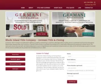 Germanititle.com(Germani Title & Closing) Screenshot