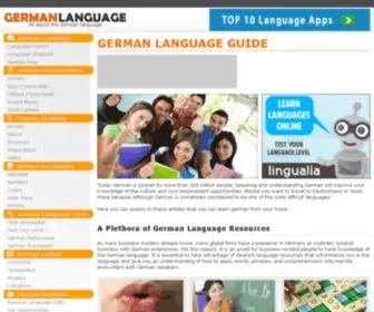 Germanlanguageguide.com(German Language Guide) Screenshot