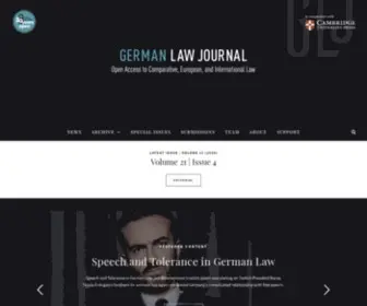 Germanlawjournal.com(German Law Journal) Screenshot