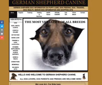Germanshepherdcanine.com(German Shepherd Canine) Screenshot