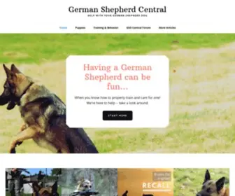 Germanshepherdcentral.net(German Shepherd Central) Screenshot