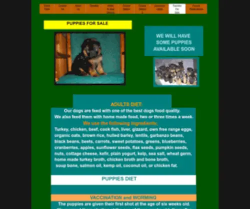 Germanshepherdexpress.com(Puppies For Sale) Screenshot