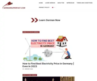 Germansuperfast.com(Learn German Now) Screenshot