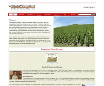 Germanwineestates.com(The Site for German Wine Lovers) Screenshot