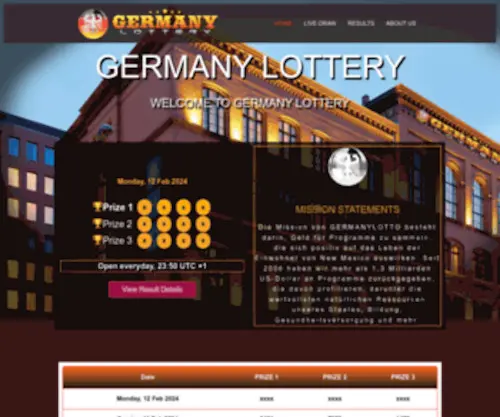 Germany-Lotto.com(GERMANYLOTTO) Screenshot