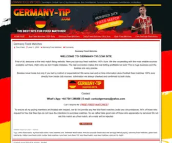 Germany-Tip.com(GERMANY FIXED MATCHES) Screenshot