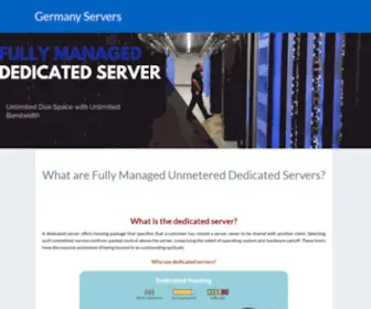 Germany-Unmetered-Server.com(Learn More About Germany Servers) Screenshot