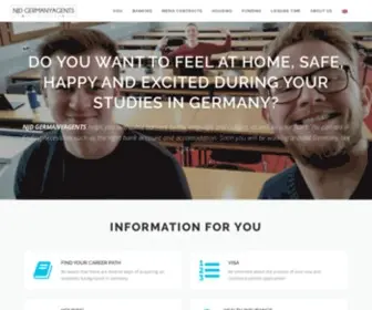 Germanyagents.com(Studies in Germany) Screenshot