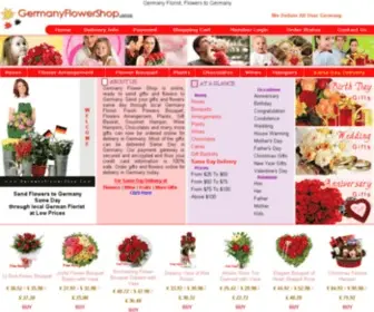 Germanyflowershop.com(Germany Florist Send Flowers to Germany) Screenshot