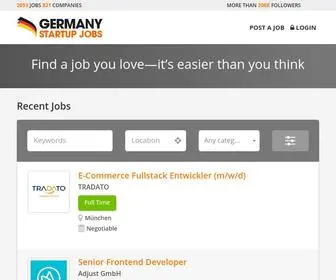 Germanystartupjobs.com(Germany Startup jobs) Screenshot