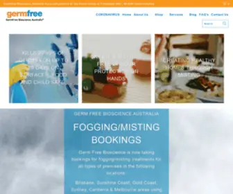 Germfree.com.au(Germ Free Bioscience Australia) Screenshot