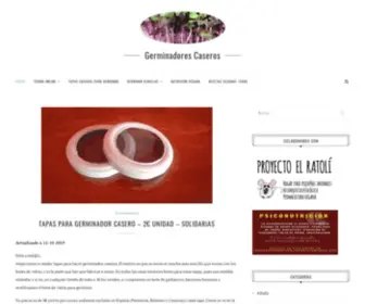 Germinadores.com(Semillas, germinadores, brotes, germinados, tapas para germinar) Screenshot