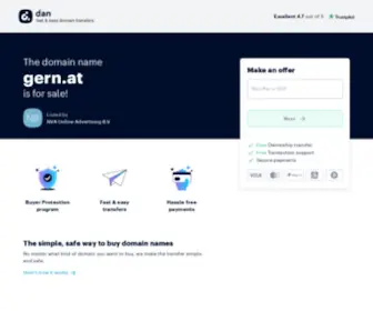 Gern.at(Diese Domain steht zum Verkauf. Bei Interesse kontaktieren Sie bitte get on top gmbh) Screenshot