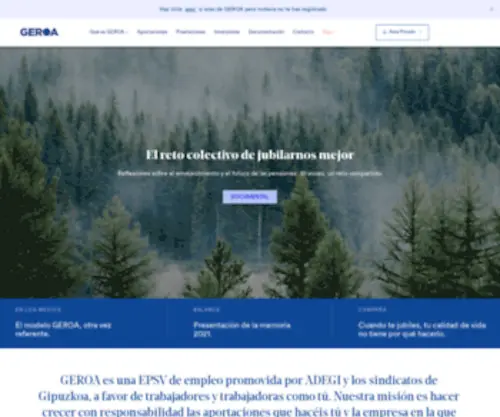 Geroa.es(Geroa Pentsioak EPSV) Screenshot