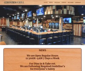 Geronimosgrill.com(Geronimos Grill) Screenshot