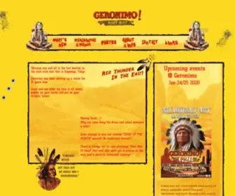 Geronimoshotbar.com(Geronimo Shot Bar) Screenshot