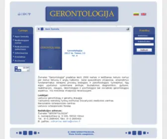 Gerontologija.lt(Gerontologija) Screenshot