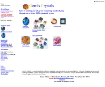 Gerriscrystals.com(Swarovski crystal beads Rare and exclusive Shapes) Screenshot