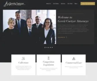 Gerritcoetzeeattorneys.com(Law Firm) Screenshot