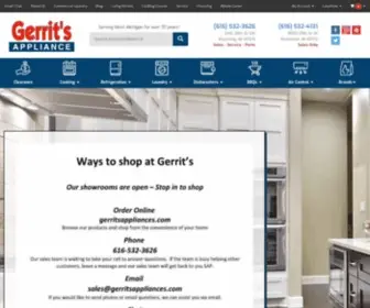 Gerritsappliances.com(Gerritsappliances) Screenshot