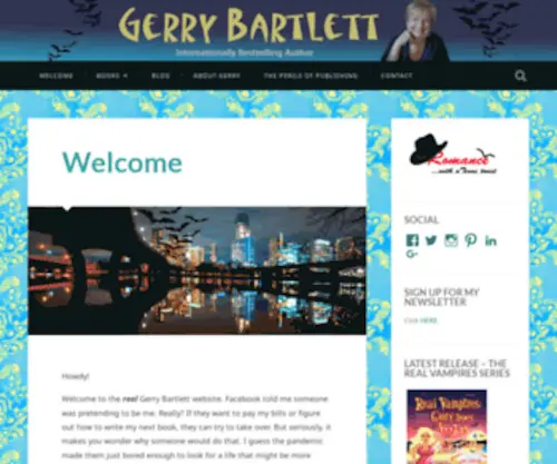 Gerrybartlett.com(Romance with a Texas Twist) Screenshot