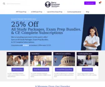 Gerrygrossman.com(Exam Prep & Continuing Education) Screenshot