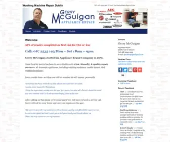 GerrymcGuiganappliancerepairs.ie(Appliance Repair Dublin) Screenshot