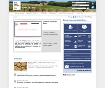 Gers.gouv.fr(Actualités) Screenshot